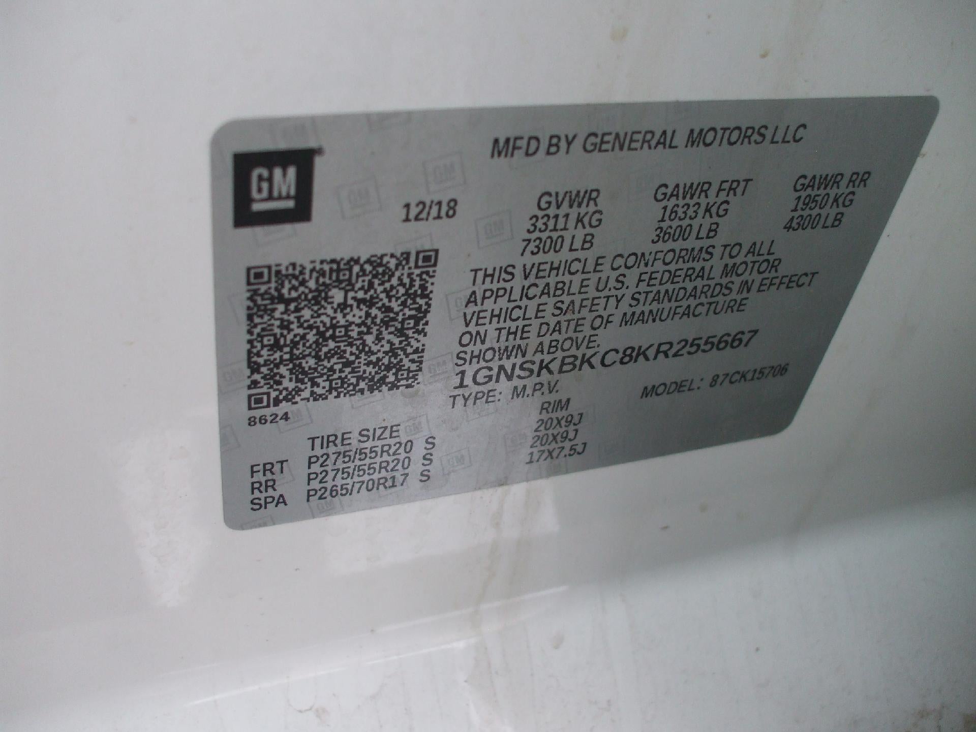 2019 Chevrolet Tahoe LT