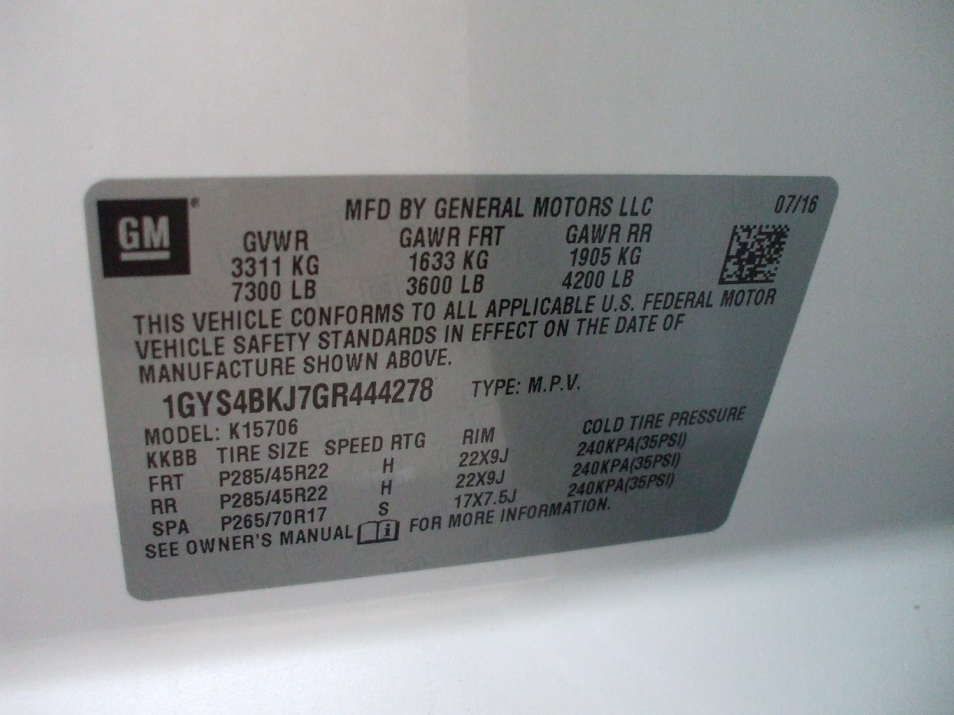 2016 Cadillac Escalade Luxury Collection